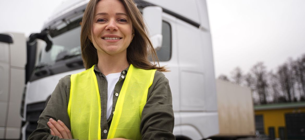 medium-shot-professional-female-driver-outdoors